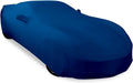 Dark Red Satin Stretch Indoor Car Cover D568