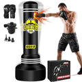 70" Freestanding Inflatable Punching Bag with Stand and Gloves S874