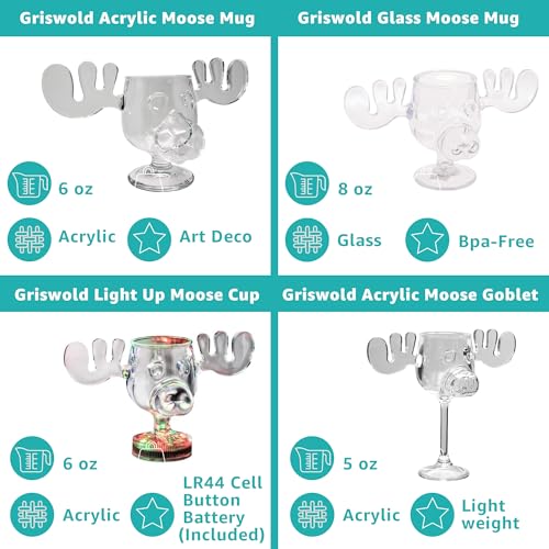 Acrylic Moose Cup 6 Ounce Clear A657