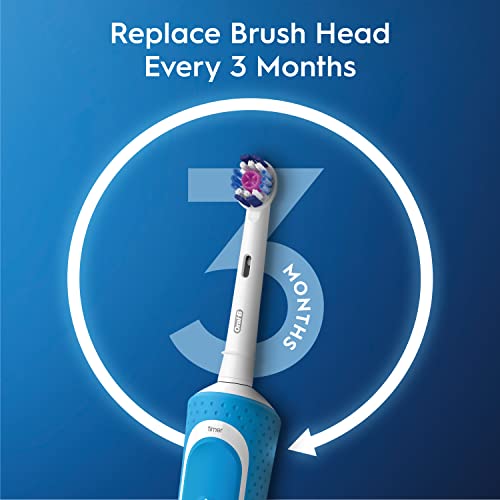 Blue Rechargeable Electric Toothbrush with 2 Brush Heads V185