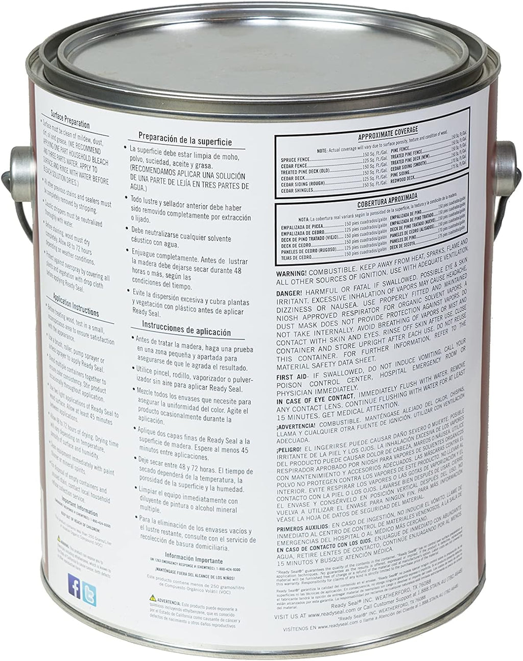 1 gal Redwood Exterior Stain and Sealer D93539