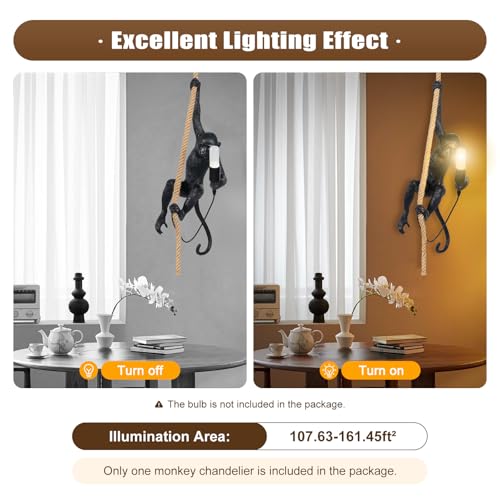 Gold Resin Hemp Rope Pendant Light L459949