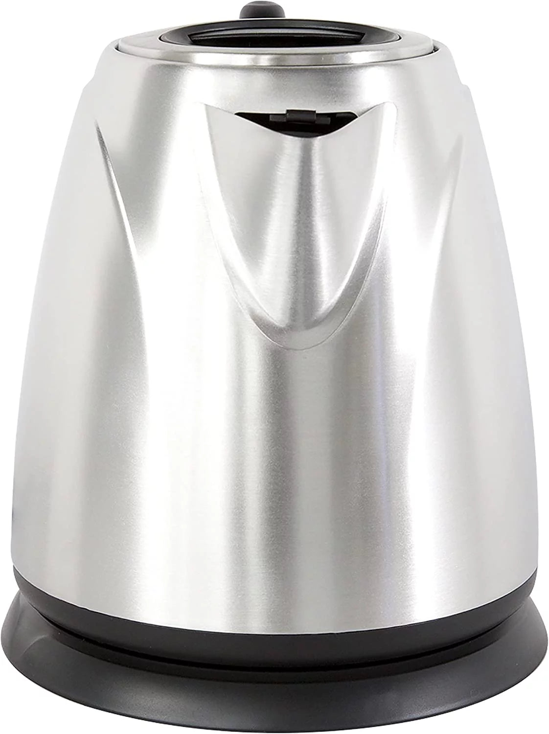 Cordless Compact Electric Kettle in Brushed Stainless Steel, 1-Liter, Silver X468516