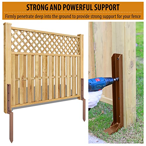 2.8 FT Fence Post Repair Kit Brown I350