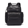 Black Leather 15" Laptop Backpack R5849