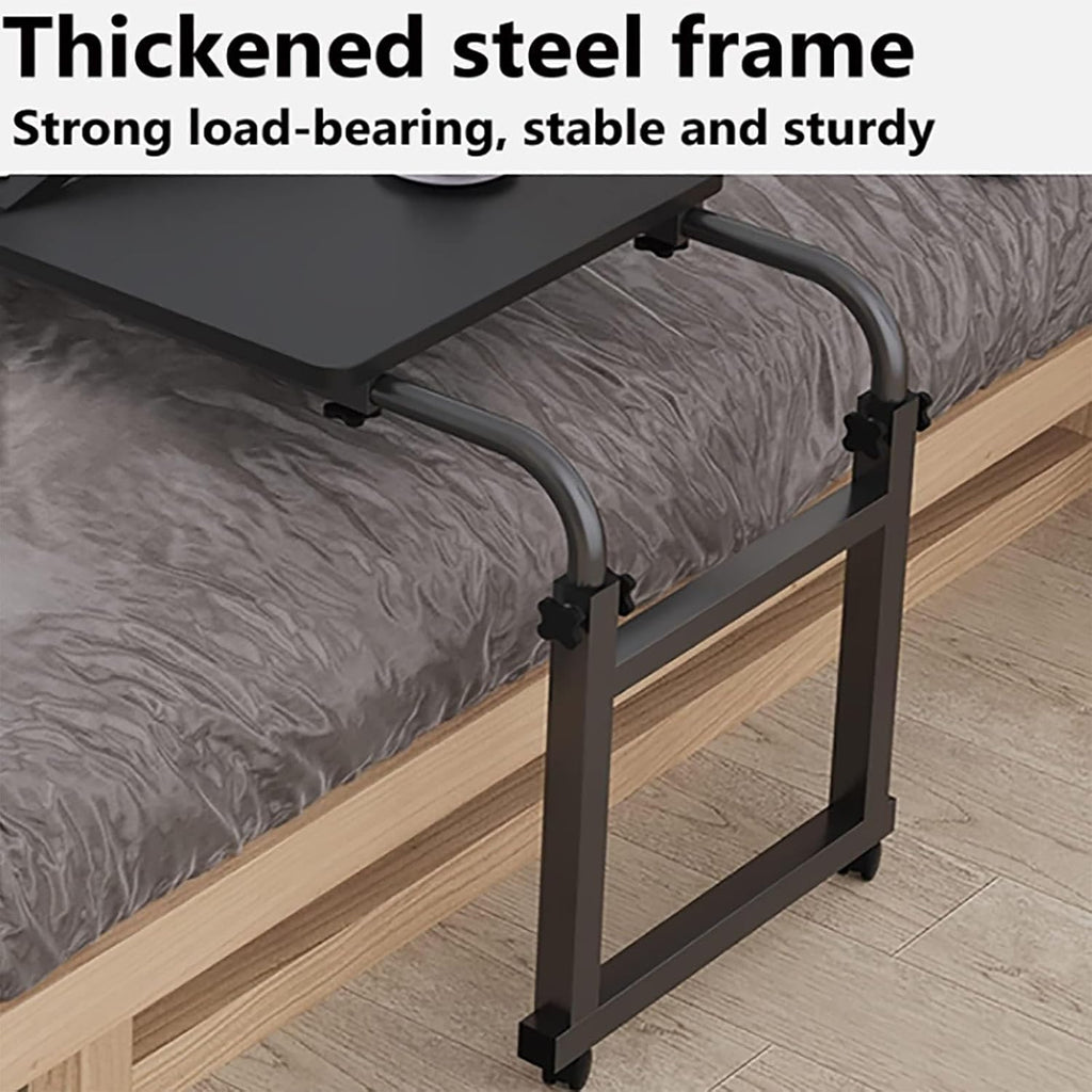 Over-Bed Tables with Wheels Height and Length Adjustable Rolling Mobile Laptop Cart Desk O543527
