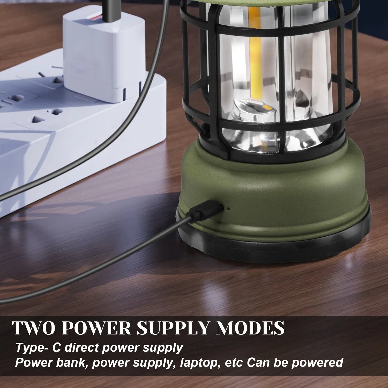 USB Rechargeable LED Camping Lantern Flashlight Lamp L803784