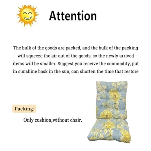 Rocking Chair Cushion Set with Ties S7693