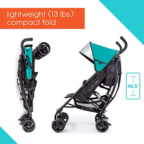 Black Lightweight Aluminum Frame Stroller T427846
