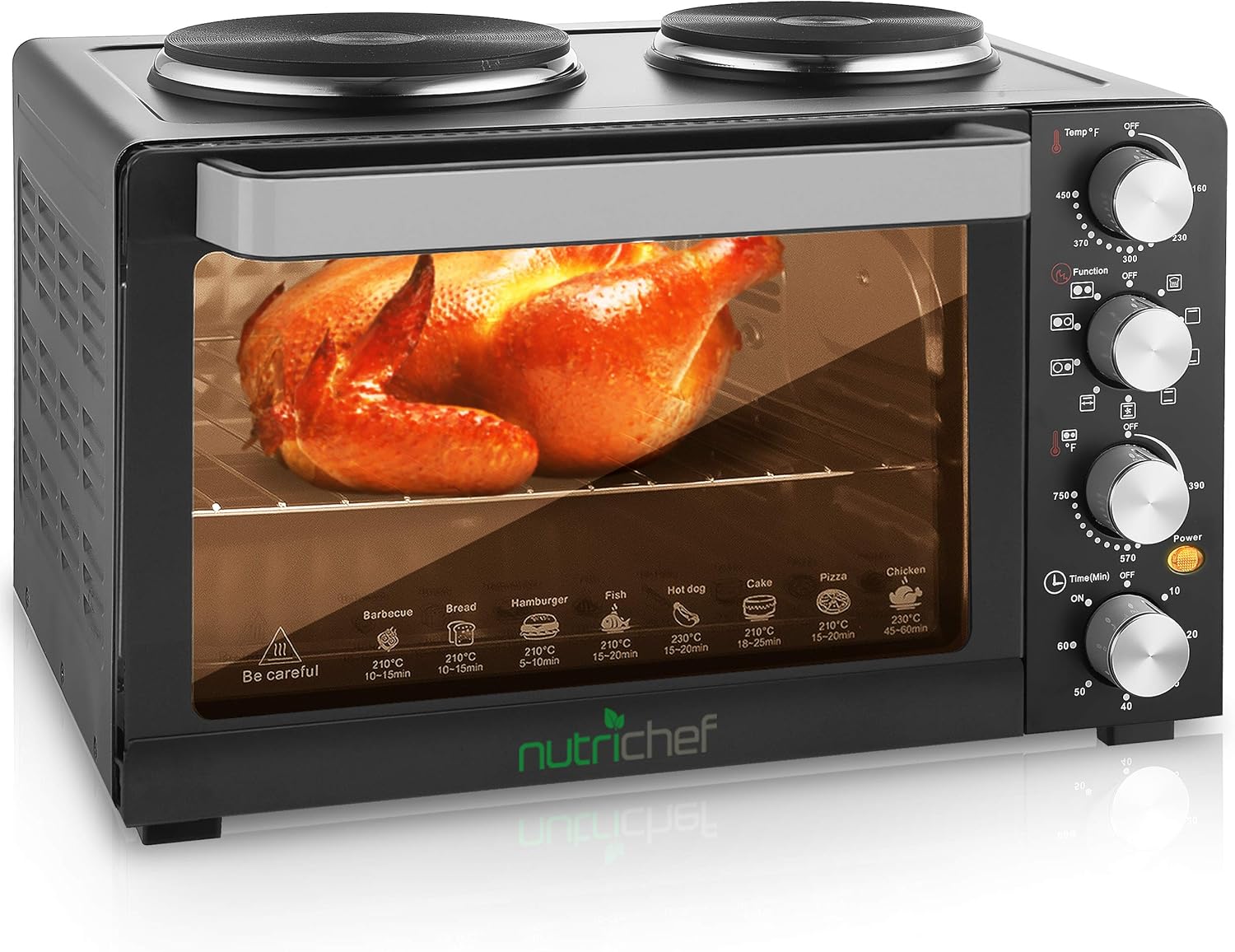 30 Quart Convection Oven with 2 Burner Cooker V38587