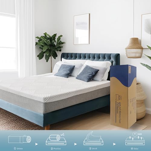Twin 6 Inch Memory Foam Mattress with Cooling Gel Green Tea Fabric Cover N5768