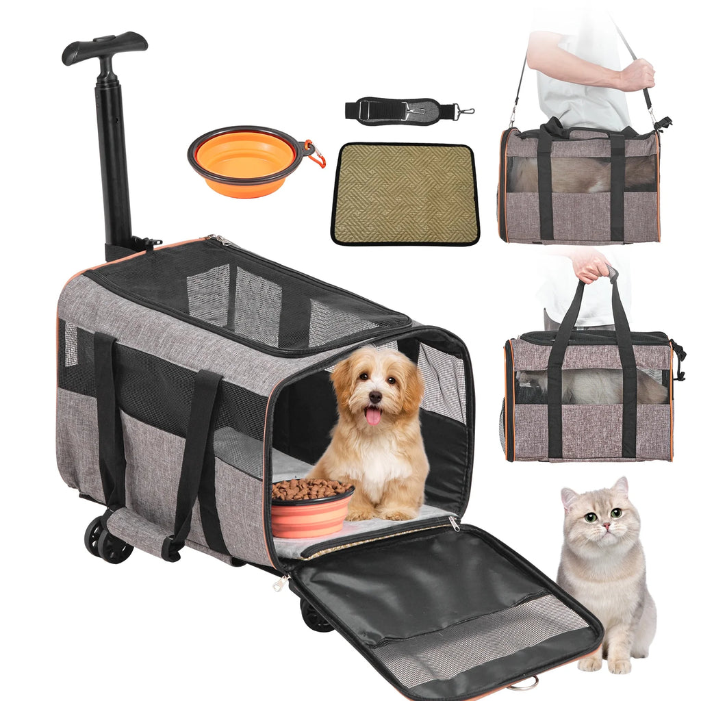 Gray Rolling Pet Vehicle S535