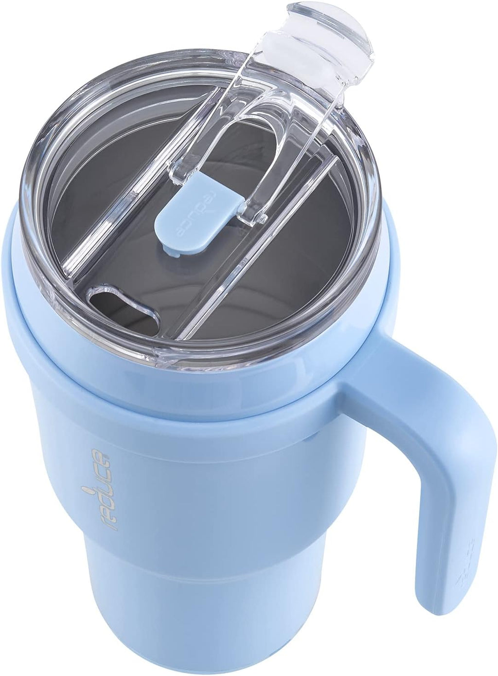 40 oz Vacuum Insulated Stainless Steel Tumbler with Handle and Straw V291