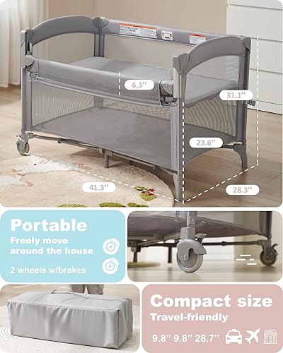 4 in 1 Bassinet Bedside Sleeper R434184