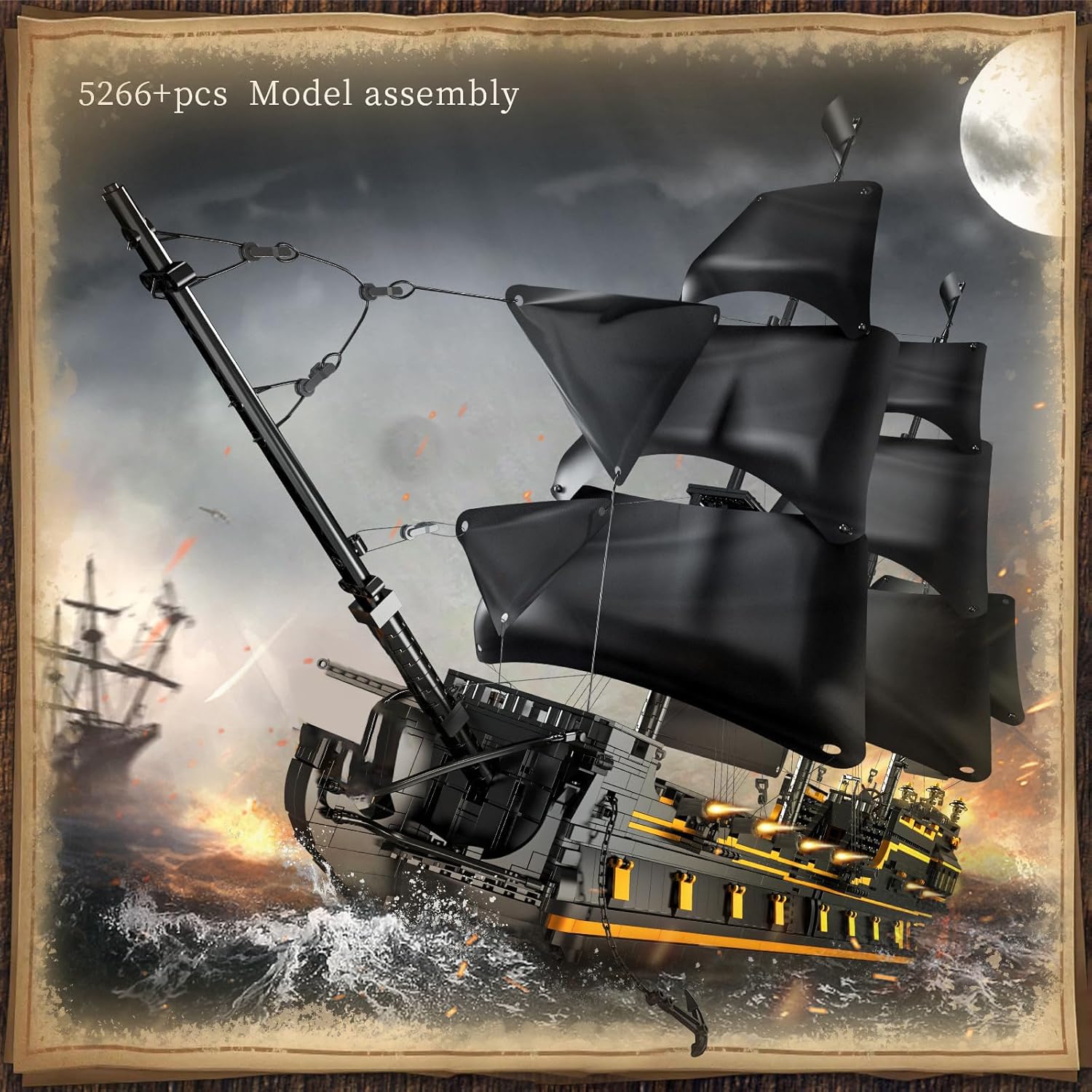 Black Pearl Sailboat Building Blocks (4794 Pieces) B967