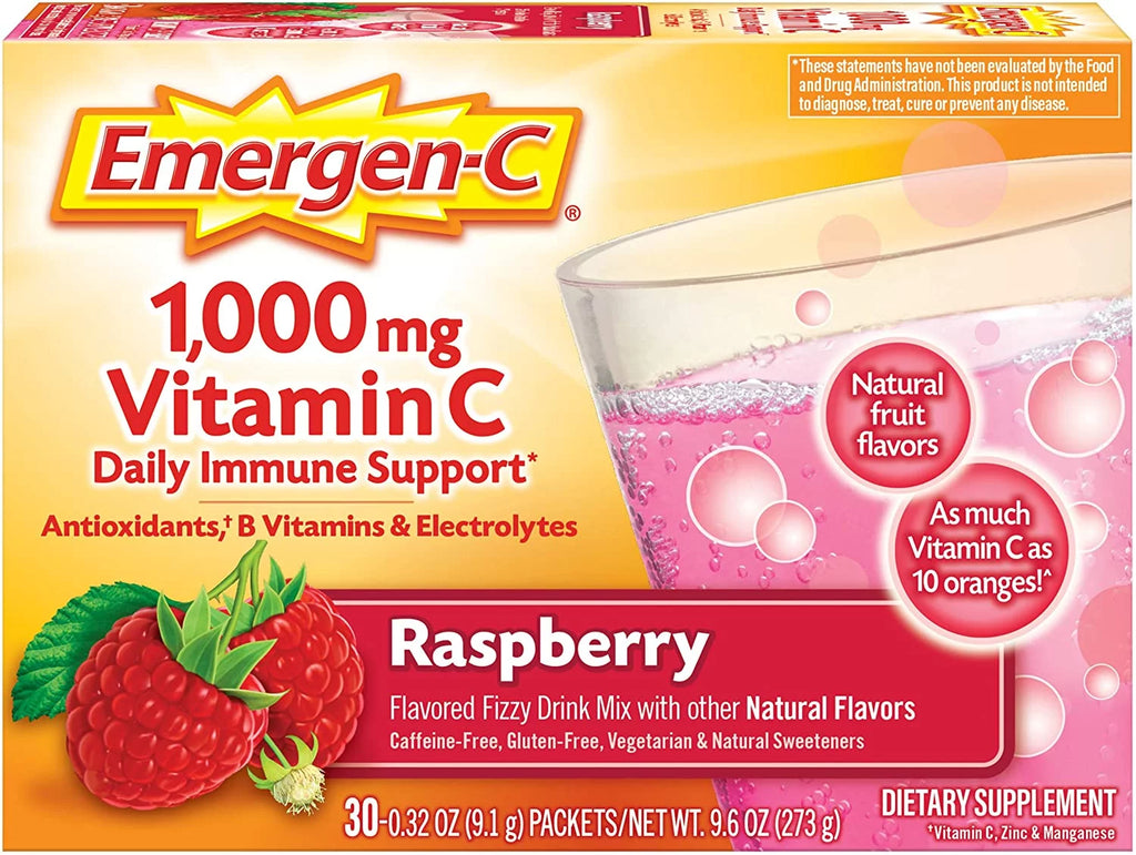 Vitamin C Raspberry 1,000 Mg 30 Packets A6278