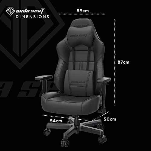 White Leather Ergonomic Gaming Chair with Lumbar Support C652535