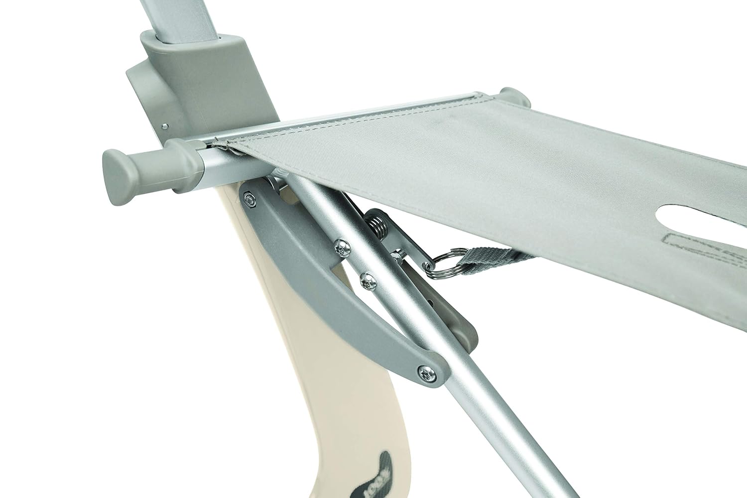 Wide Track Oyster White Rollator Walker with Organizer Bag L679