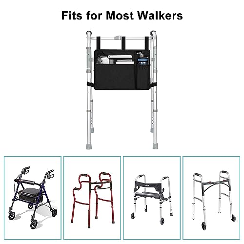 Blue Water-Resistant Walker Bag with Cup Holder C392