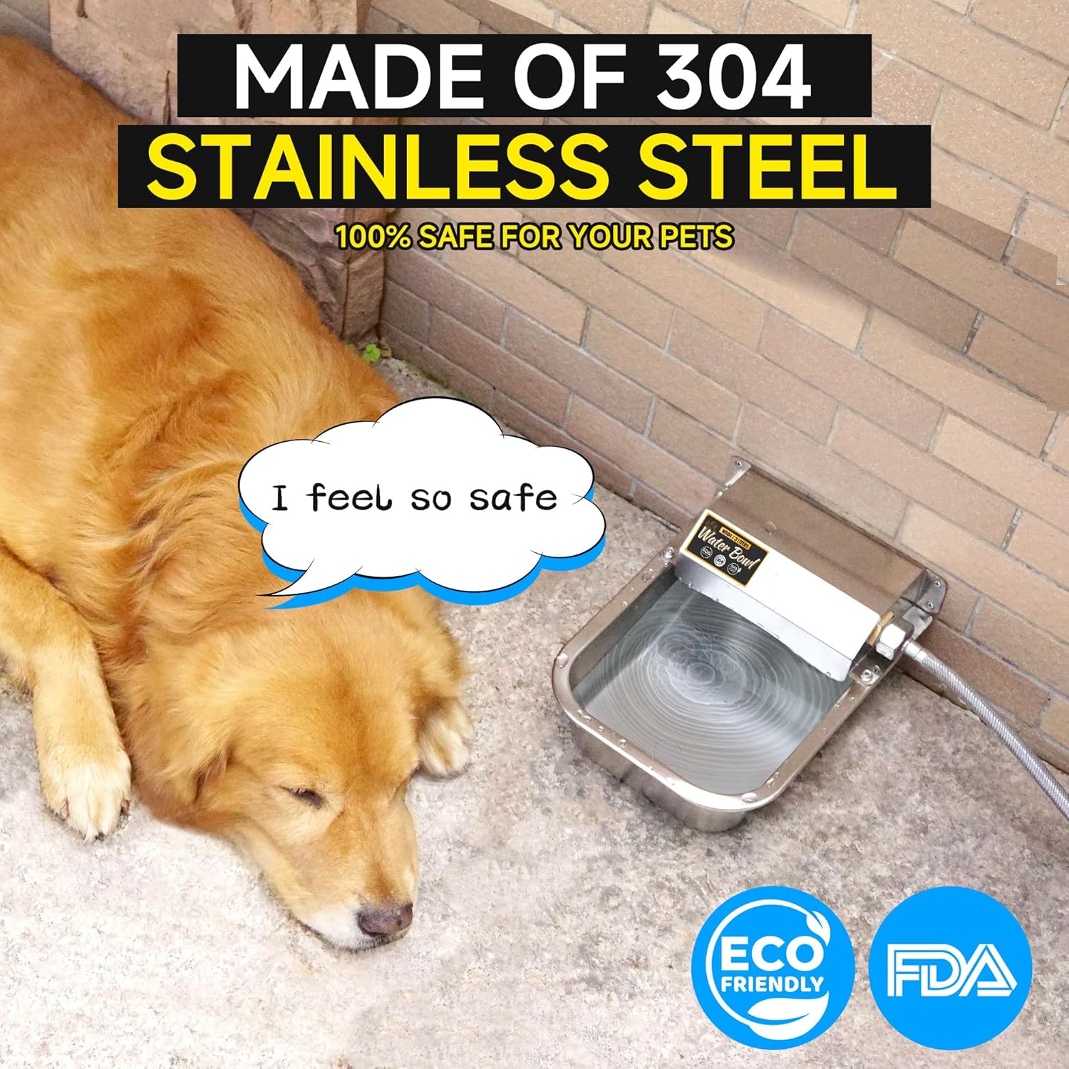 88oz 304 Stainless Steel Automatic Water Dispenser B12304