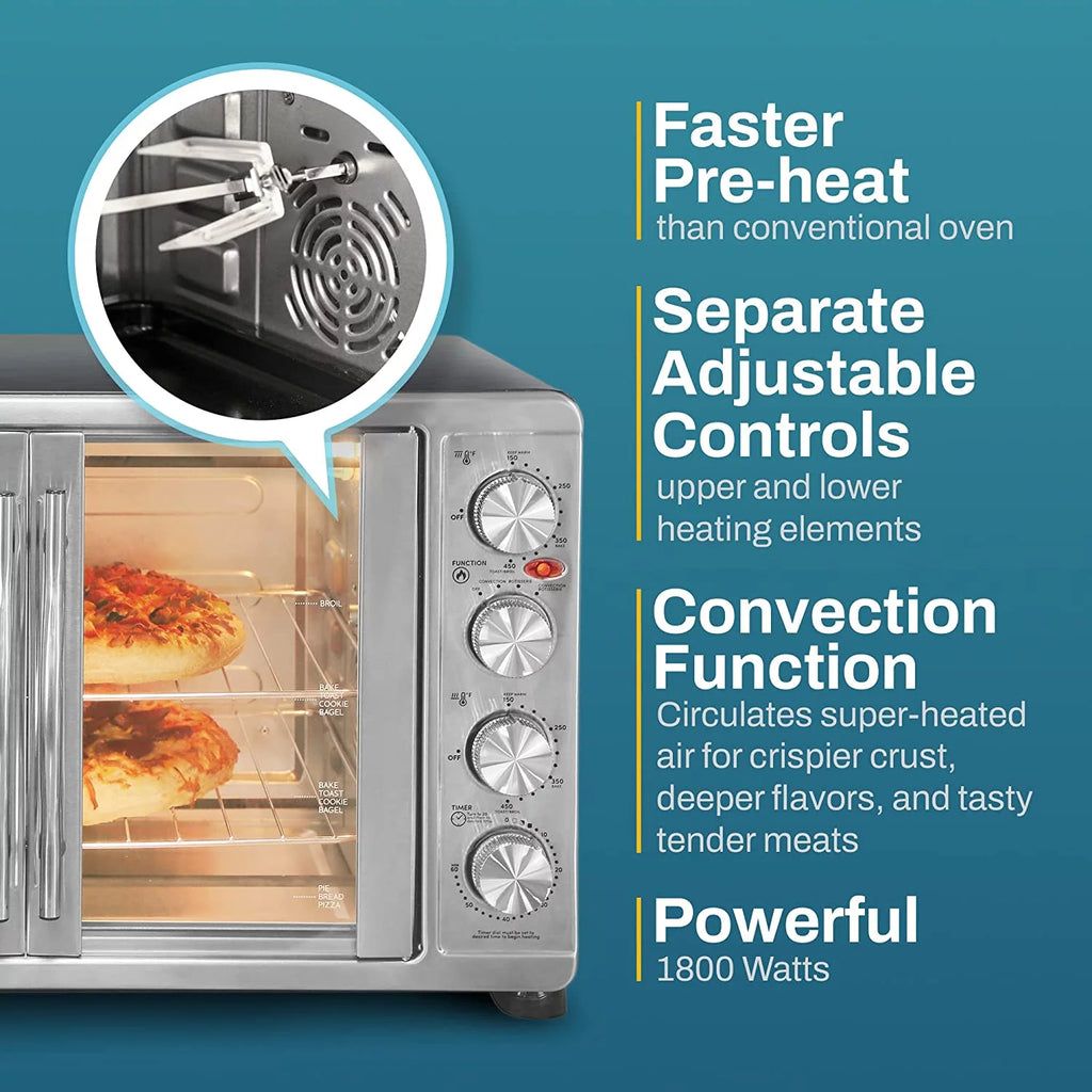 47.5Qt 18-Slice Convection Oven Stainless Steel K91892