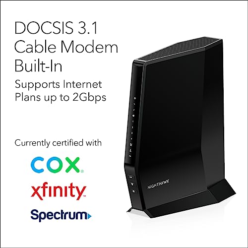 DOCSIS 3.1 Cable Modem and WiFi 6 Router T3095