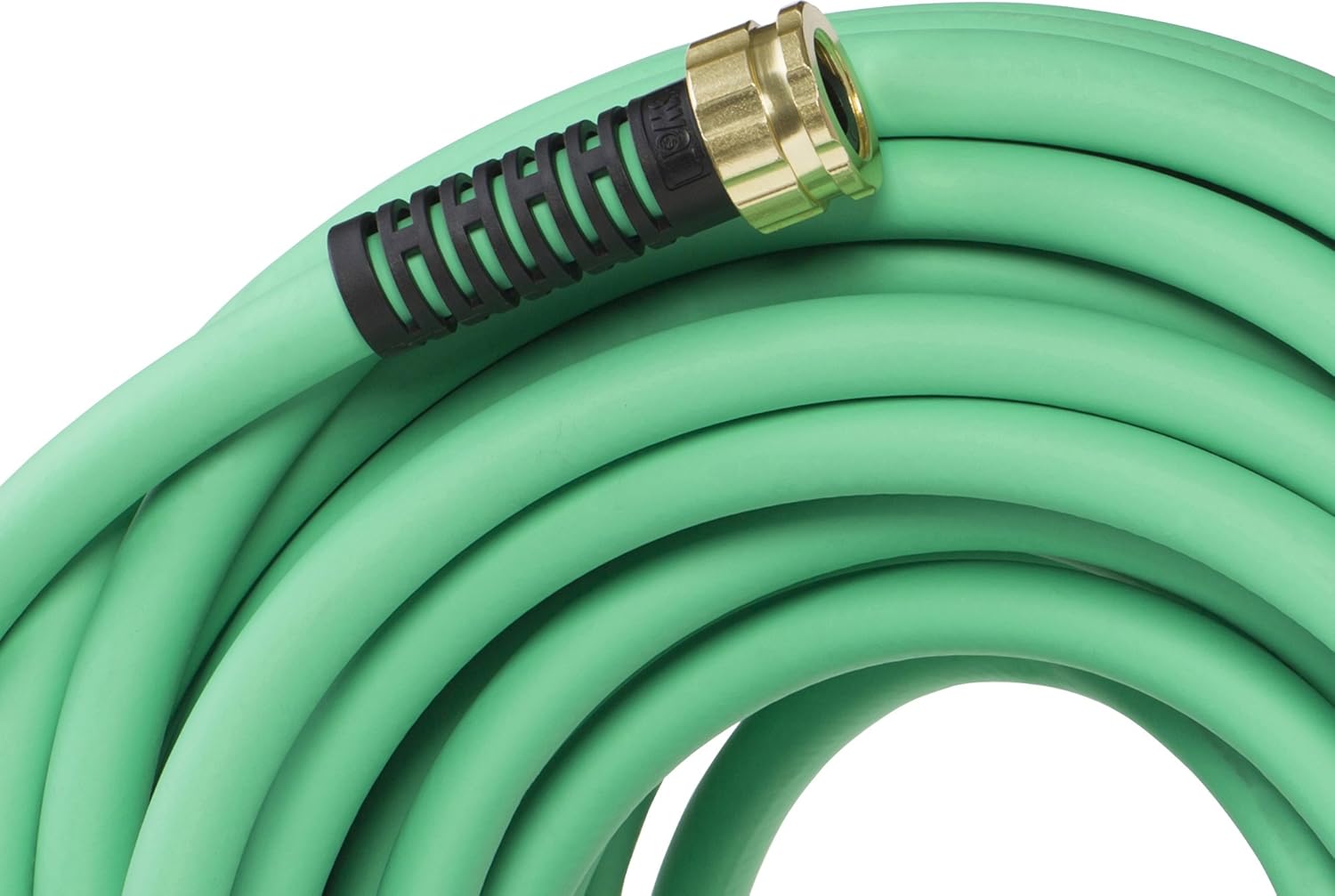 Soft & Supple Easy Coil Water Hose with Crush Proof Couplings 50' x 5/8", Green O94008