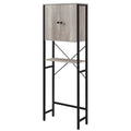 Gray 3-Tier Over the Toilet Storage Cabinet with Shelf J245927
