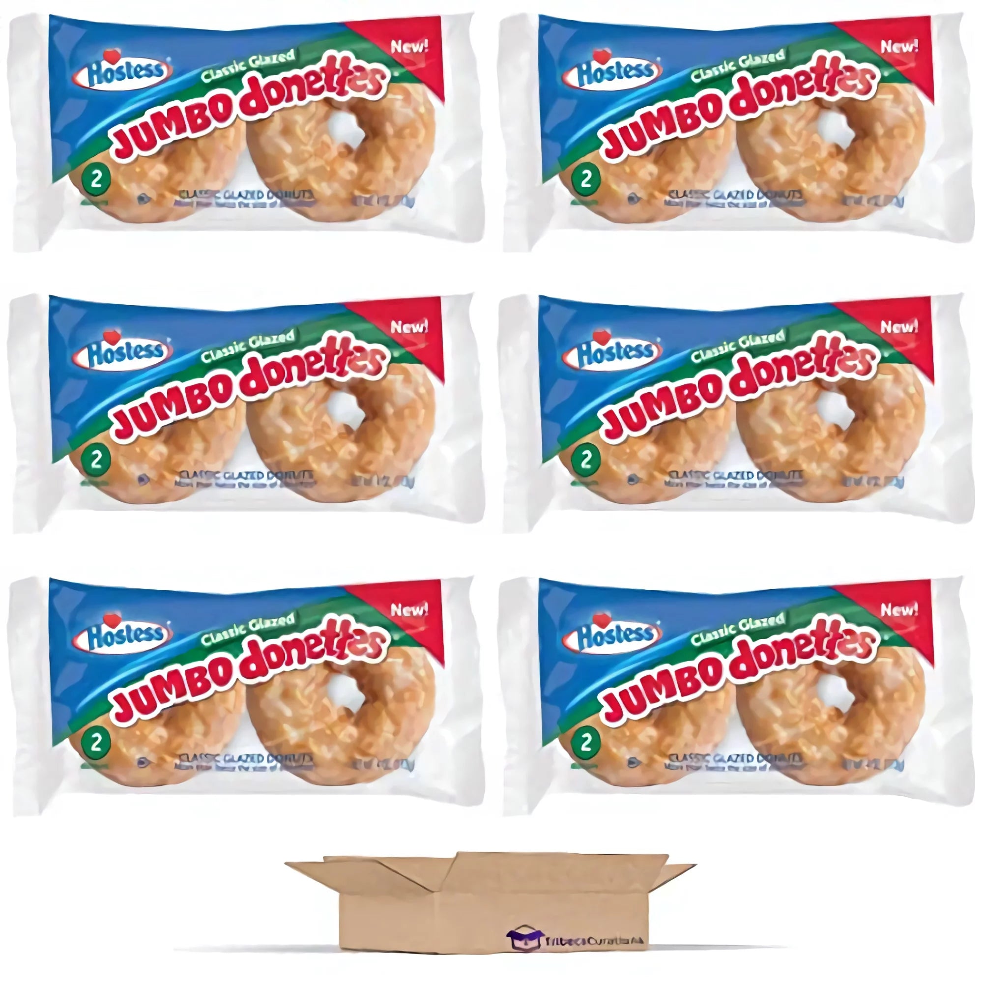 6 Count Box 4 Ounces Glazed Donuts H396