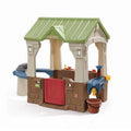 Brown Toddler Playhouse with Grill and Planter Play Toys U951843