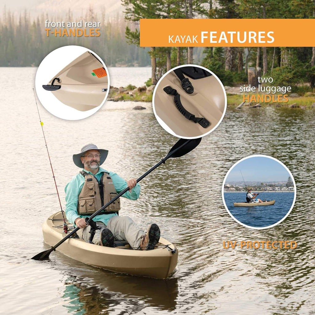 2 Pack Fishing Kayak with Paddles D80441