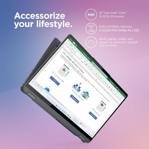 14" FHD+ Touchscreen 2-in-1 Laptop, Intel Core i3, 8GB RAM, 256GB SSD, Grey O224988