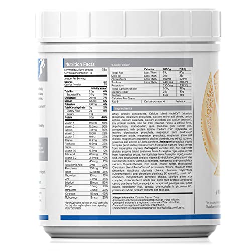 Mens Vanilla Meal Replacement Shake, 15 Servings, Gluten Free R3248