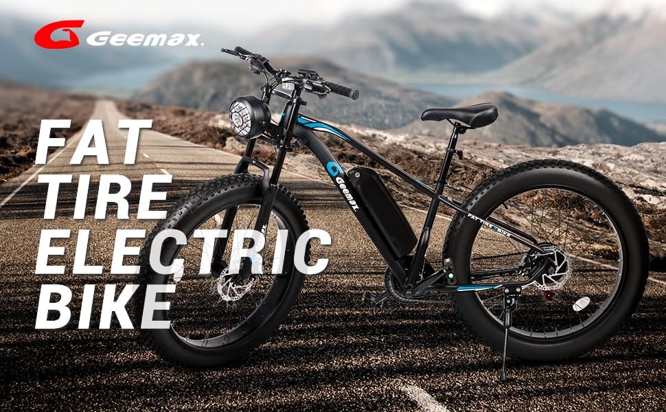 26" x 4.0 Fat Tire Electric Bike, 500W (Peak 750W) 36V 10.4Ah Lithium Battery, 25MPH, 21-Speed H126860