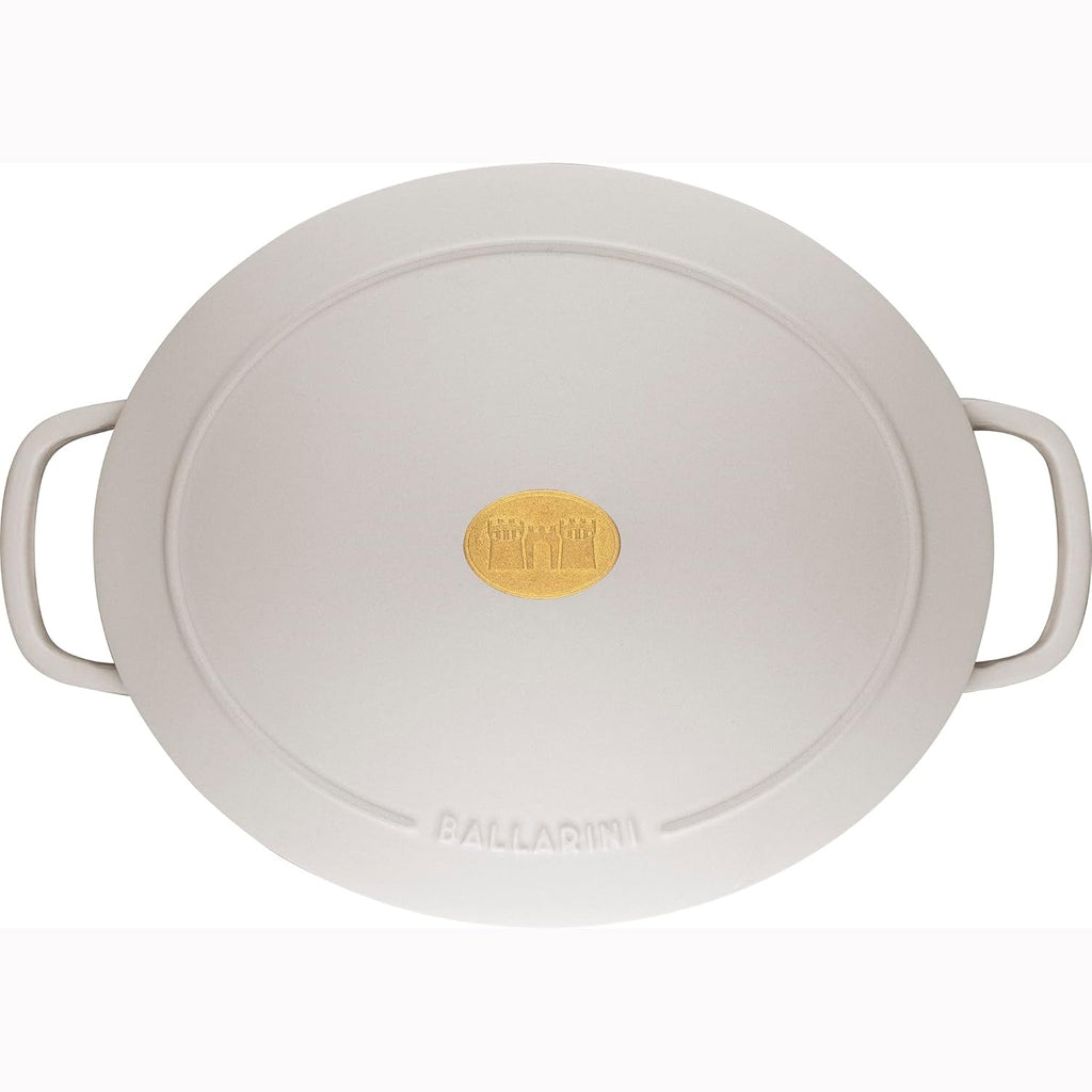 Cast Iron 5-qt Oval Dutch Oven Crema White H38836