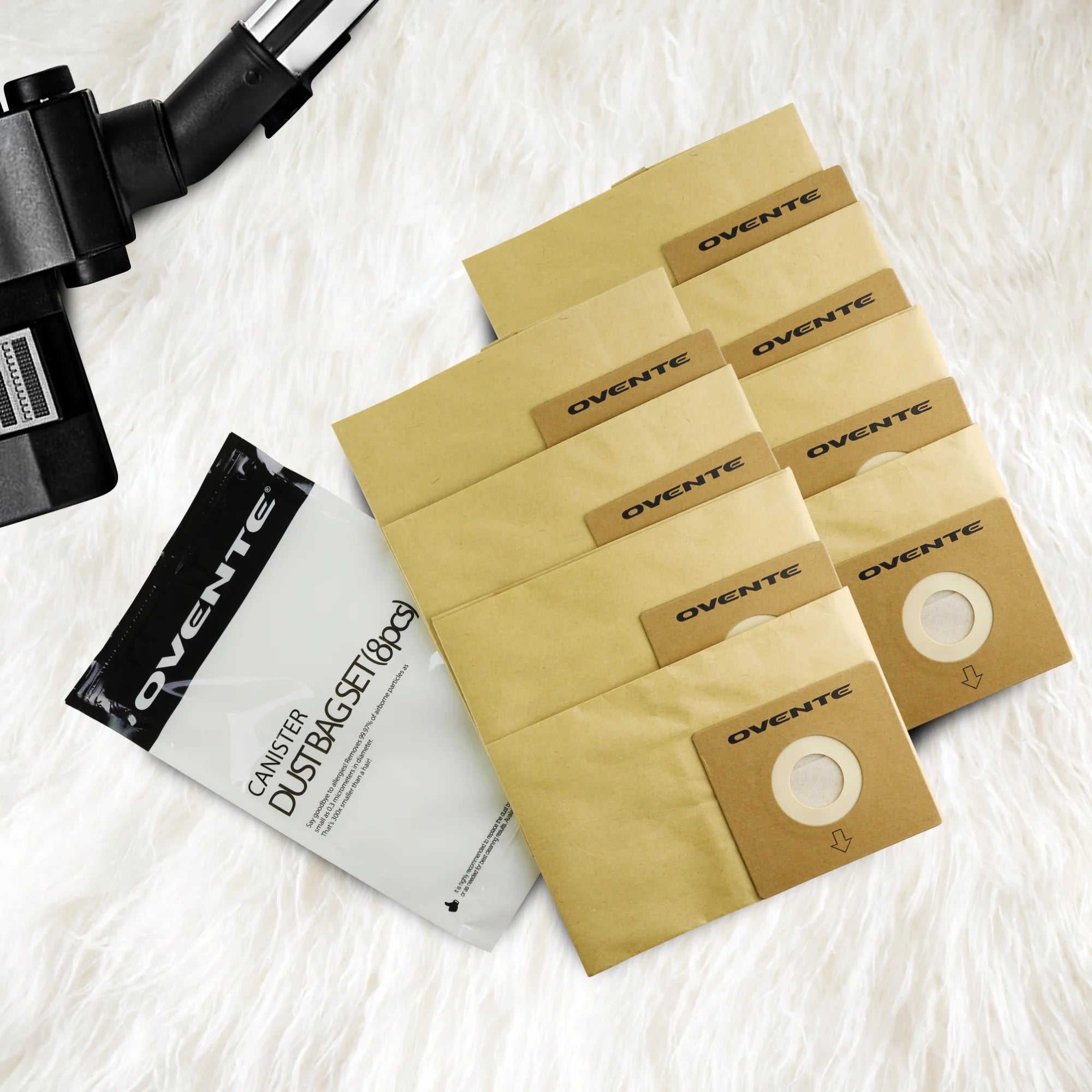 8-Pack Disposable Dust Bag Replacement for Canister Vacuum Cleaner Q895