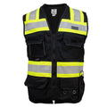 Black Surveyors Class 1 Vest with Tablet Pocket B919