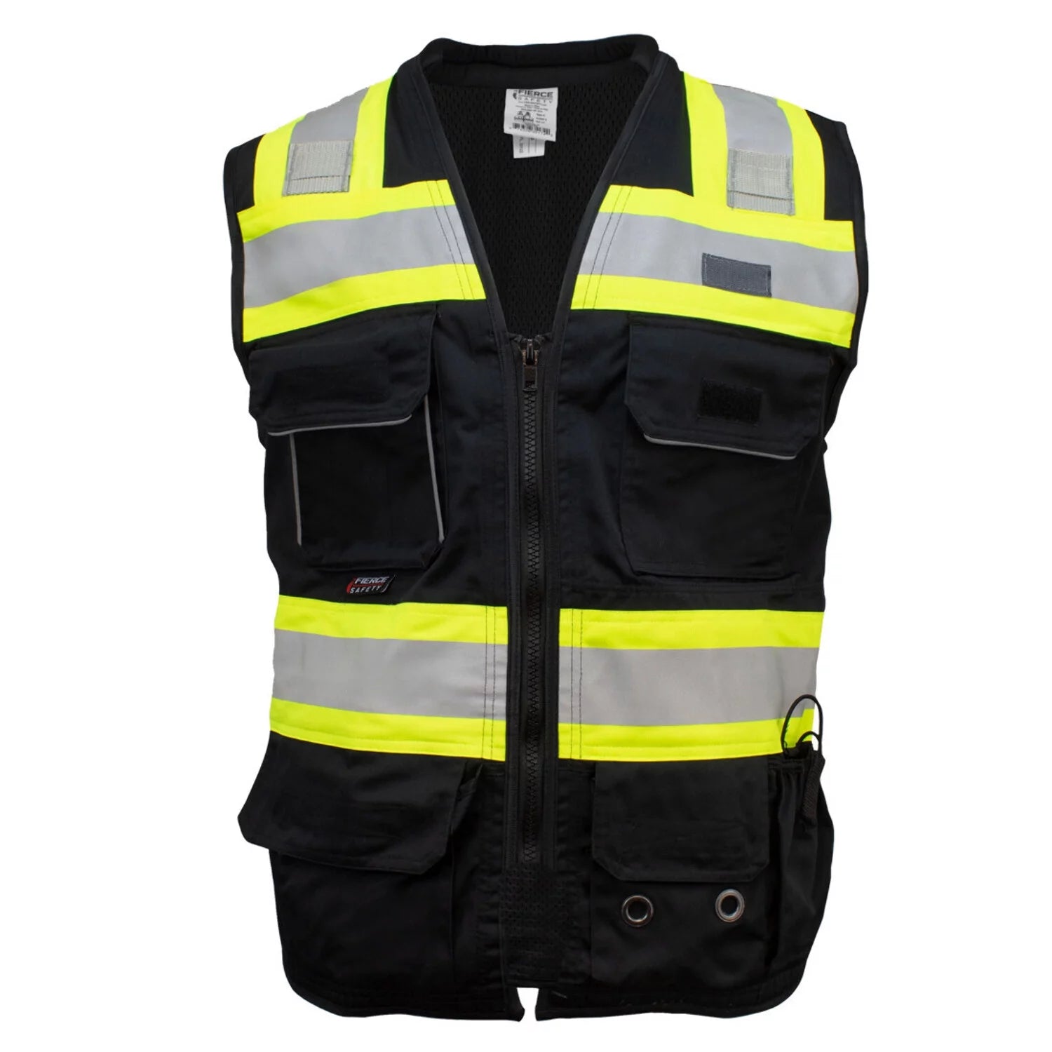 Black Surveyors Class 1 Vest with Tablet Pocket B919