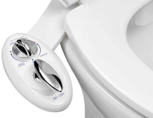Self-Cleaning Dual Nozzle Non-Electric Bidet Attachment (Blue) J4332