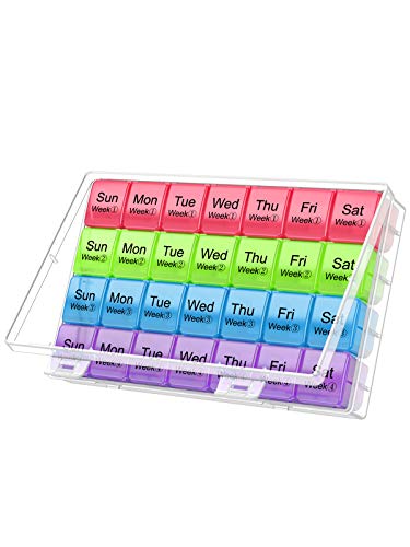 Large Monthly Pill Organizer 28 Day Medication Organizer I474551