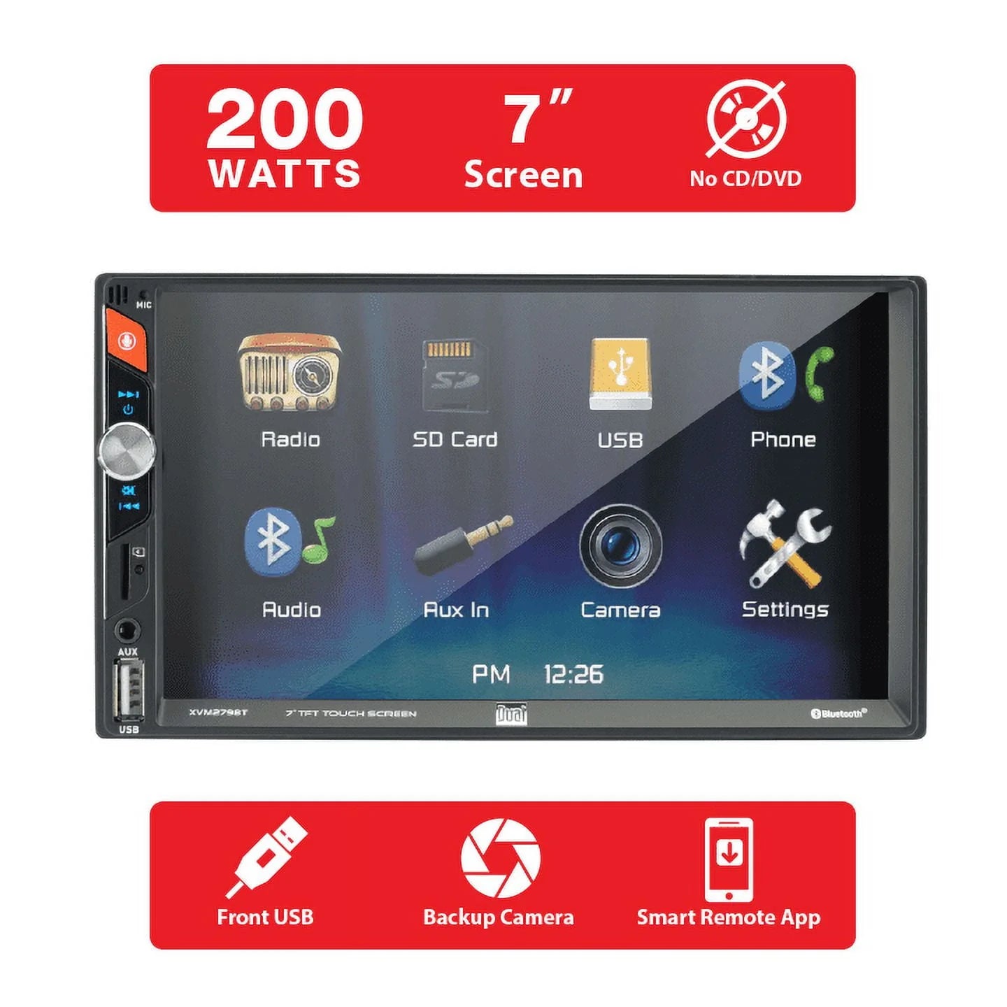 7 inch Double DIN Car Stereo with LED Touch Screen I7951