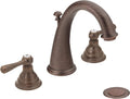 Oil Rubbed Bronze Two-Handle Widespread High-Arc Bathroom Faucet U851948