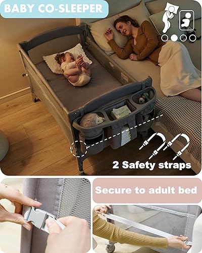 4 in 1 Bassinet Bedside Sleeper R434184