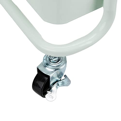 White 3-Tier Rolling Utility Cart with Lockable Wheels G67193