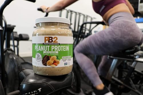 Peanut Protein Powder with Madagascar Vanilla 2 lb 32 oz Jar 20g Vegan Plant Based Protein Non GMO Gluten Free Non Dairy M996977