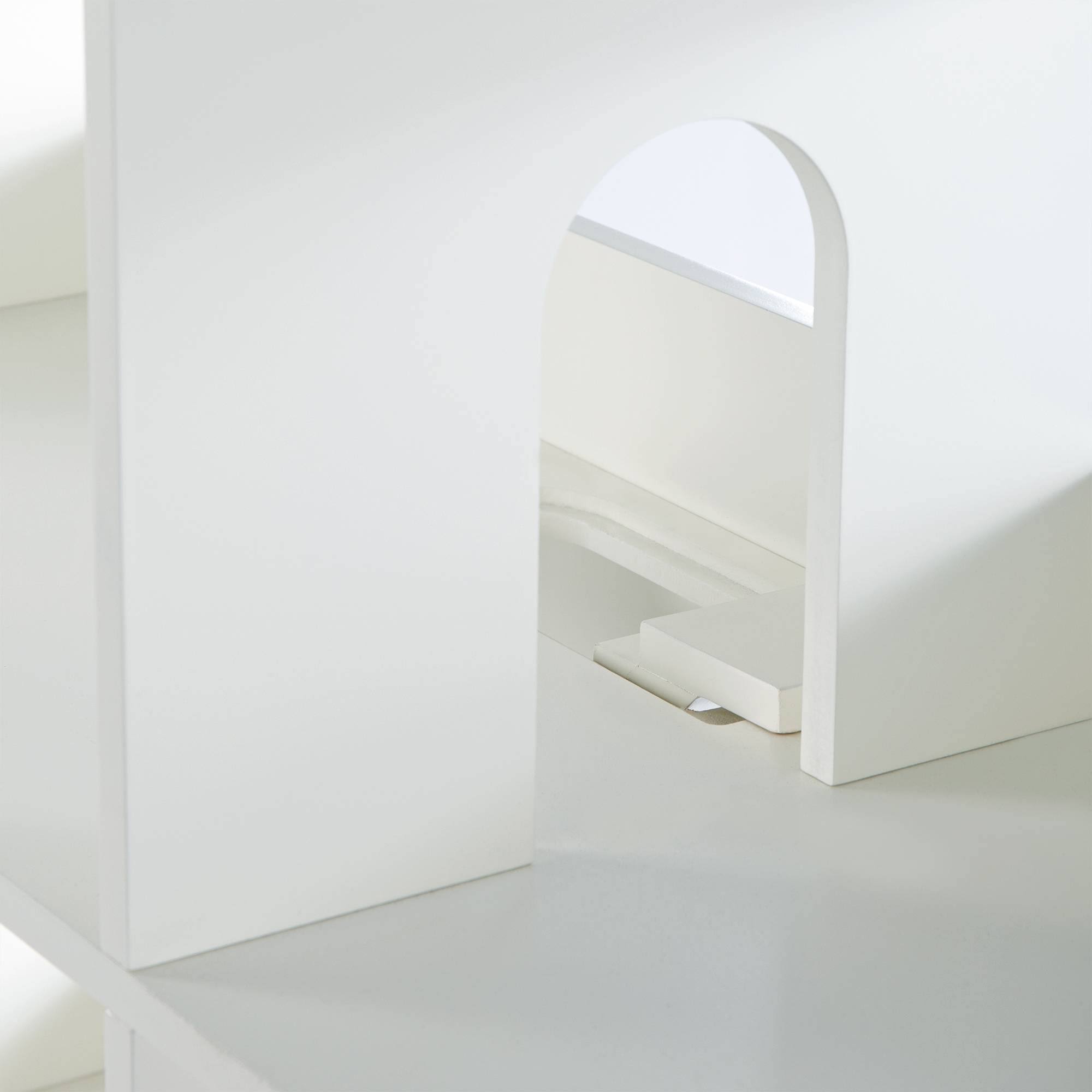 White Kids Dollhouse Bookcase P9193
