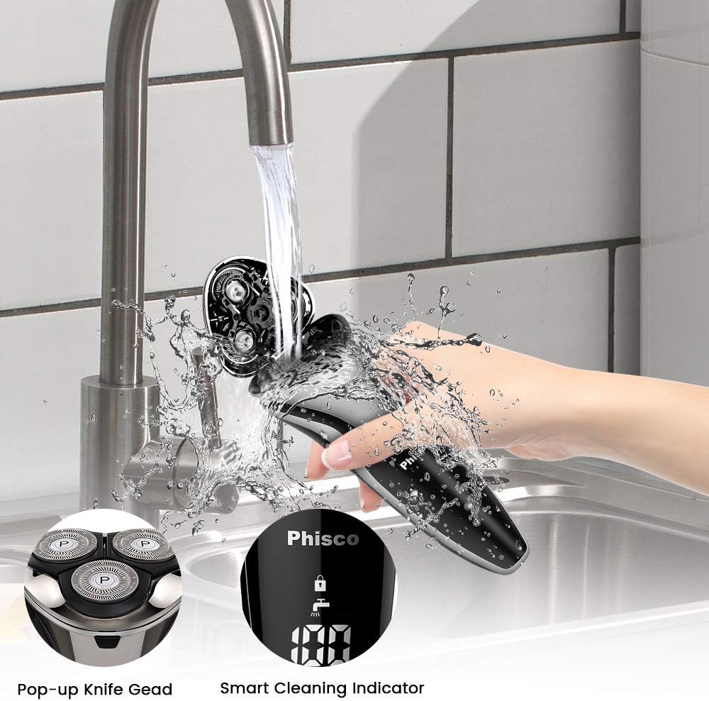 Waterproof Rotary Electric Shaver A626