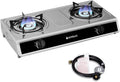 Stainless Steel 2 Burner Camping Stove with Auto Ignition R7199