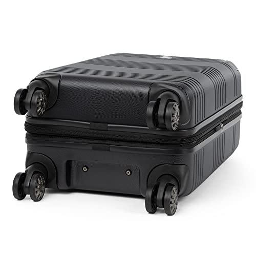 Silver 2-Piece Set Hardside Polycarbonate Expandable Luggage with TSA Lock Q728