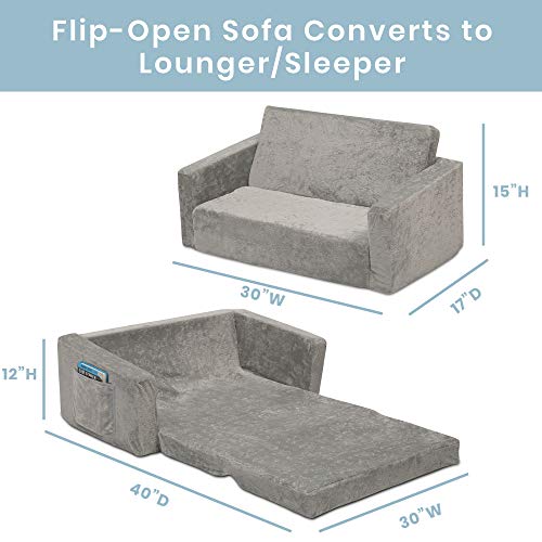 Grey Convertible Sofa to Lounger R788127